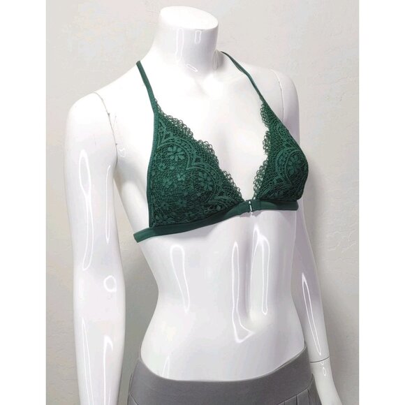 Victoria's Secret Front-Close Bralette in Emerald Green Size M - Picture 1 of 11